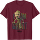 Kids Marvel Guardians of The Galaxy Vol. 2 Angry Baby Groot T-Shirt - T-Shirt | Maroon