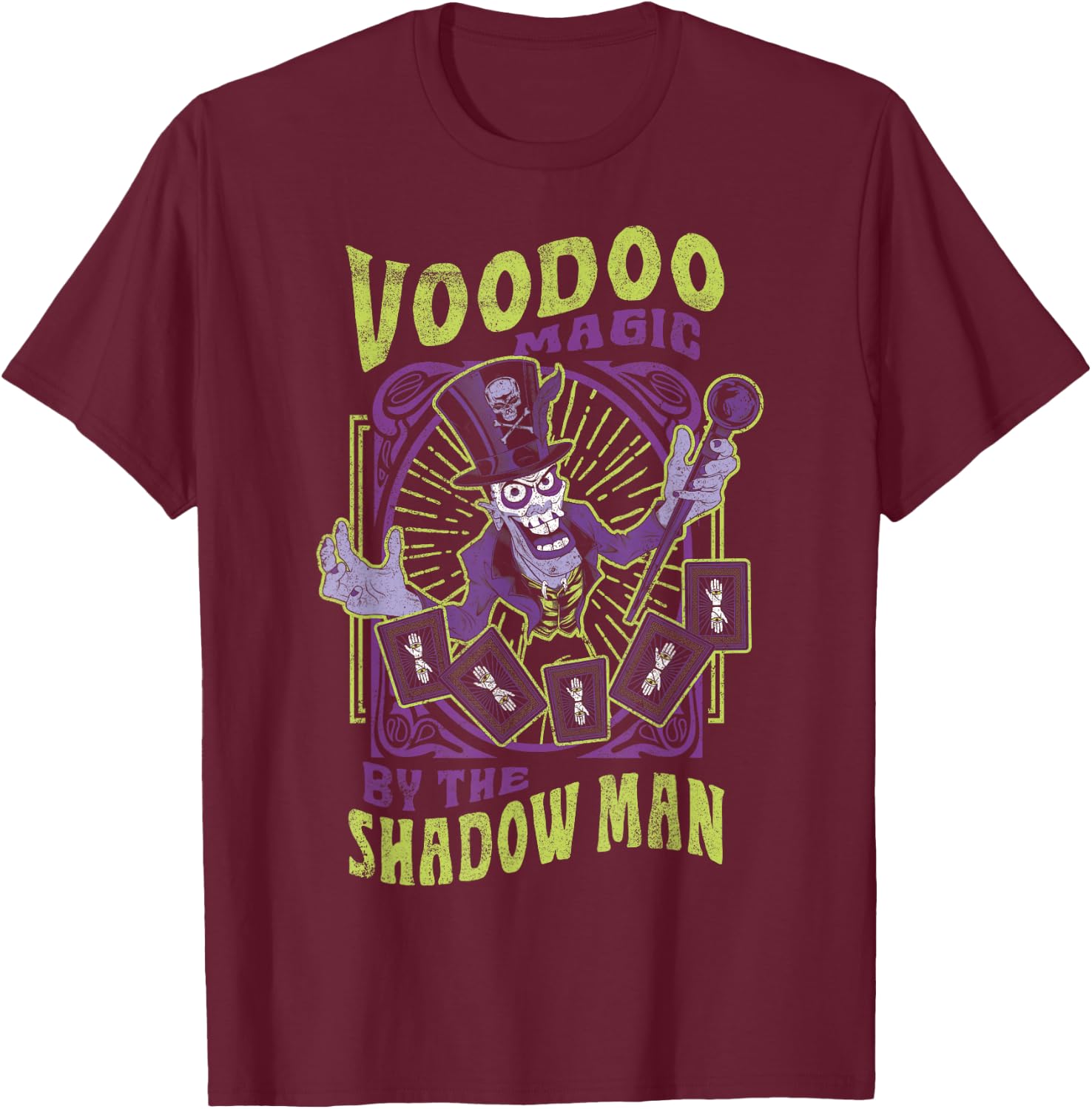 Disney Villains Halloween Doctor Facilier Voodoo Magic T-Shirt - T-Shirt | Maroon