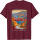 Asheville North Carolina NC Blue Ridge Beauty SD516 T-Shirt - T-Shirt | Maroon