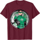 Kids DC Comics The Green Lantern Circle Striped Portrait T-Shirt - T-Shirt | Maroon