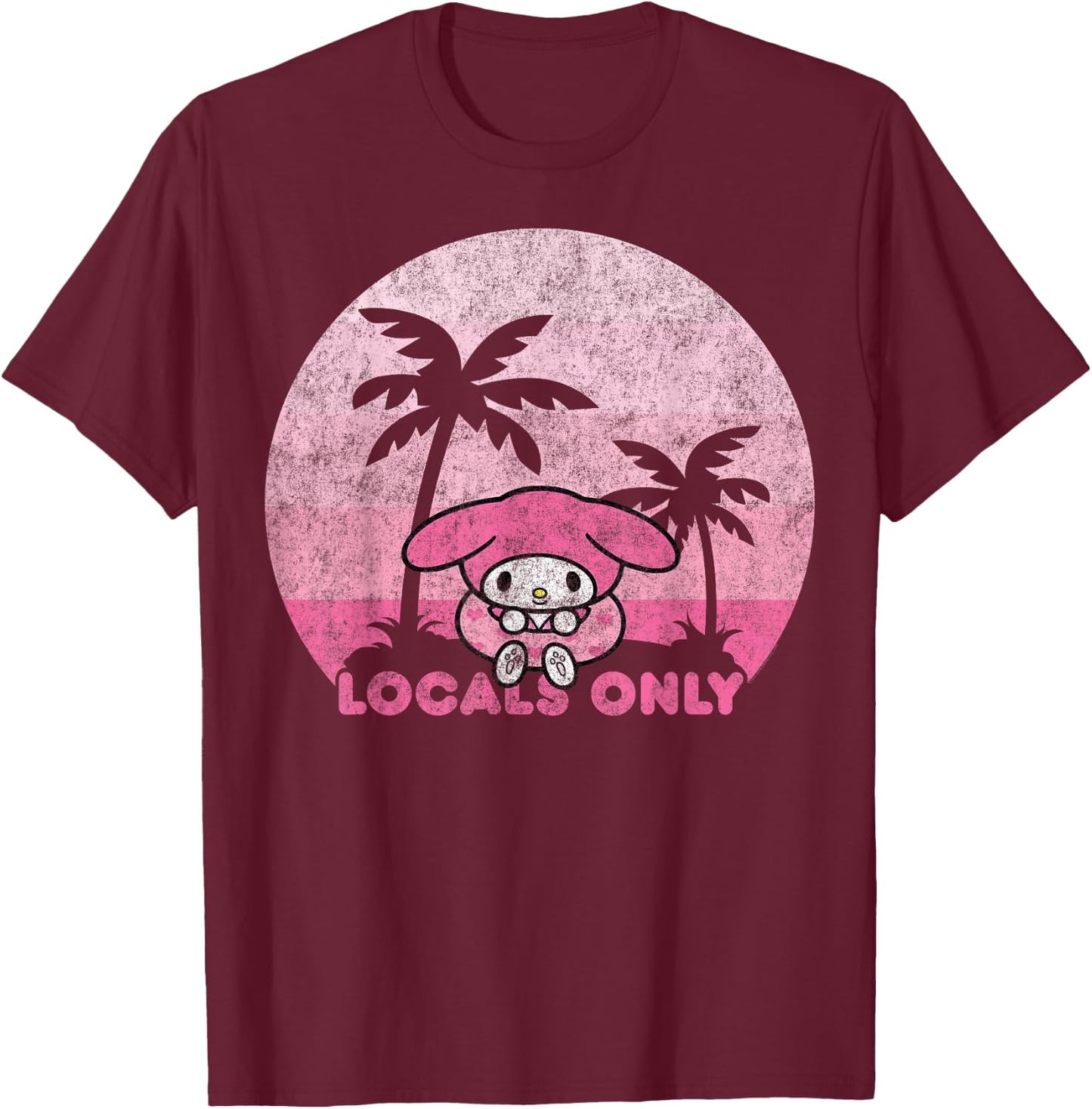 My Melody Locals Only T-Shirt - T-Shirt | Maroon