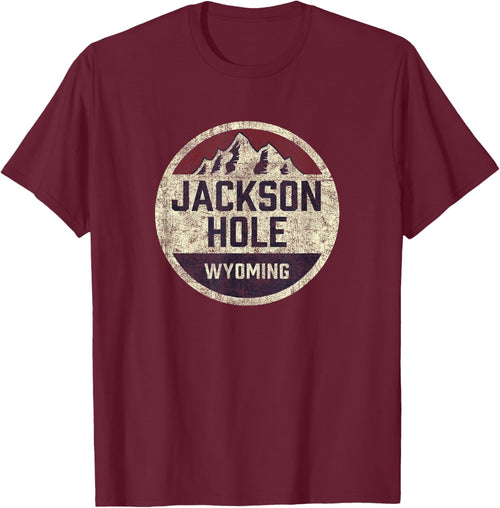 Vintage Jackson Hole Wyoming Souvenir Retro Hiking Graphic