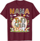 Nana Of The Two Wild Animal Safari 2Nd Birthday Party T-Shirt - T-Shirt | Maroon