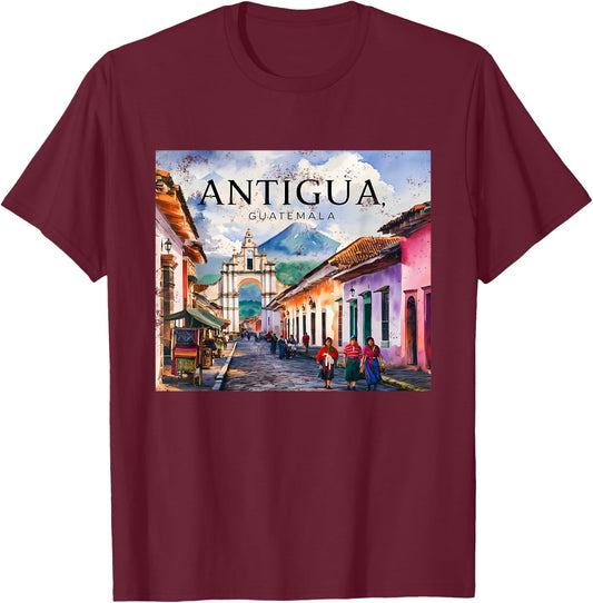 Antigua Guatemala T-Shirt - T-Shirt | Maroon