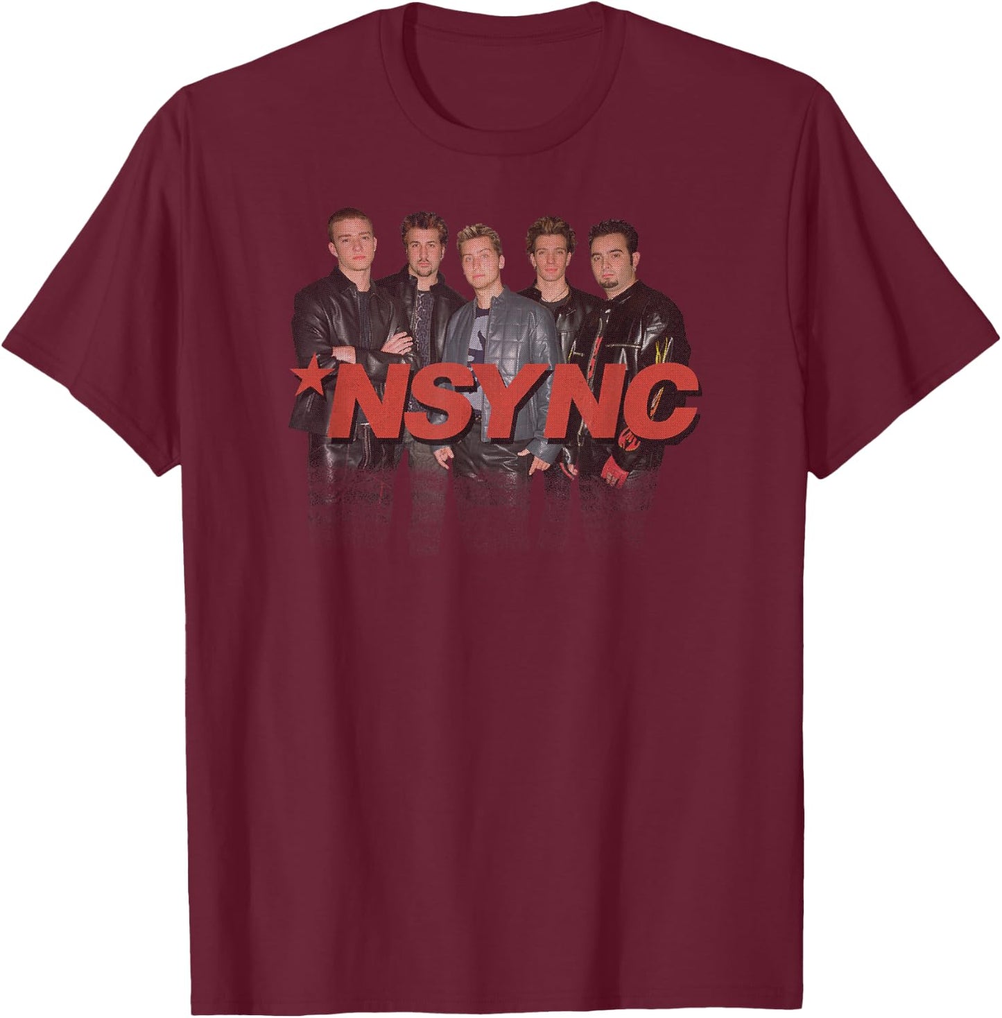 NSYNC Official Right Through You Black T-Shirt - T-Shirt | Maroon