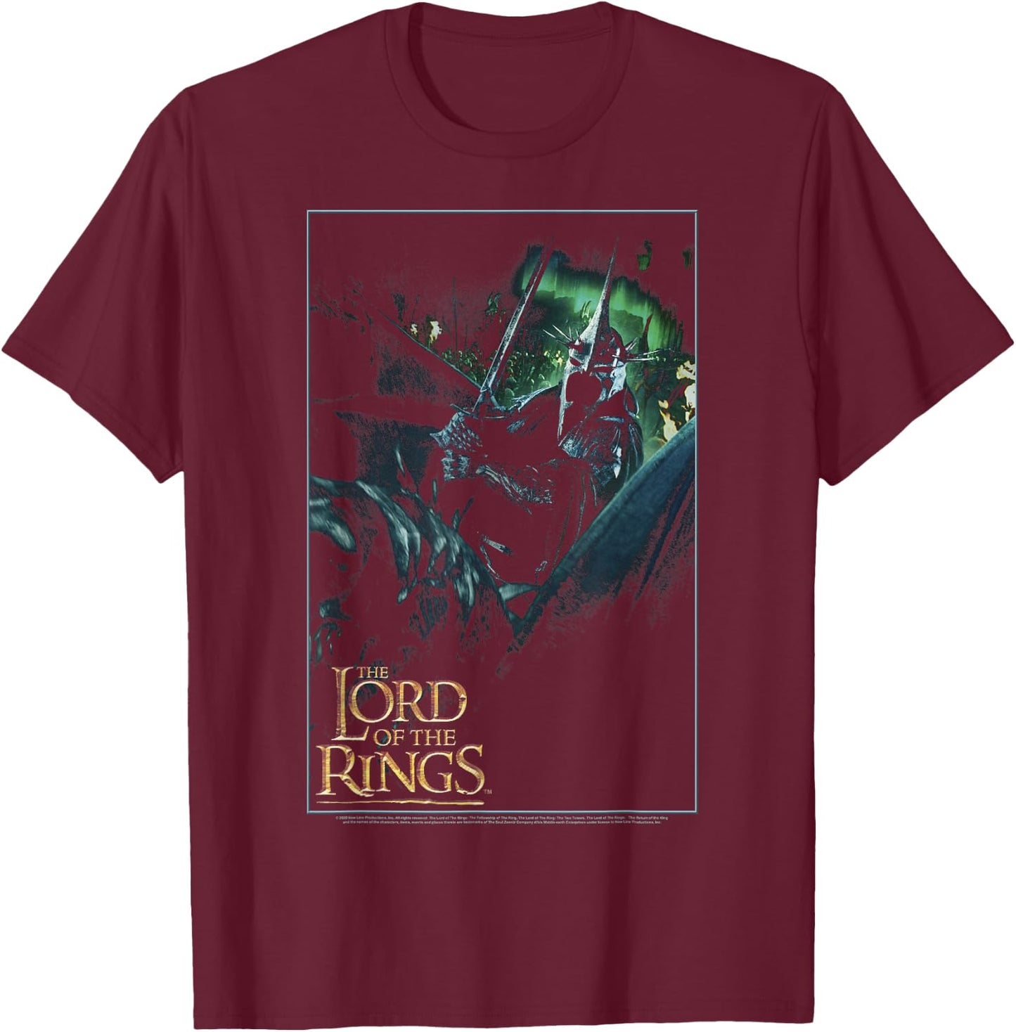 The Lord Of The Rings Witch King Dark Poster T-Shirt - T-Shirt | Maroon