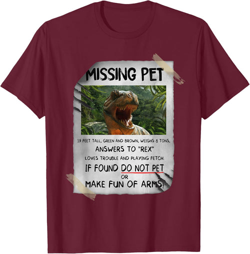 Great fun T-rex Design with dinosaur missing Pet