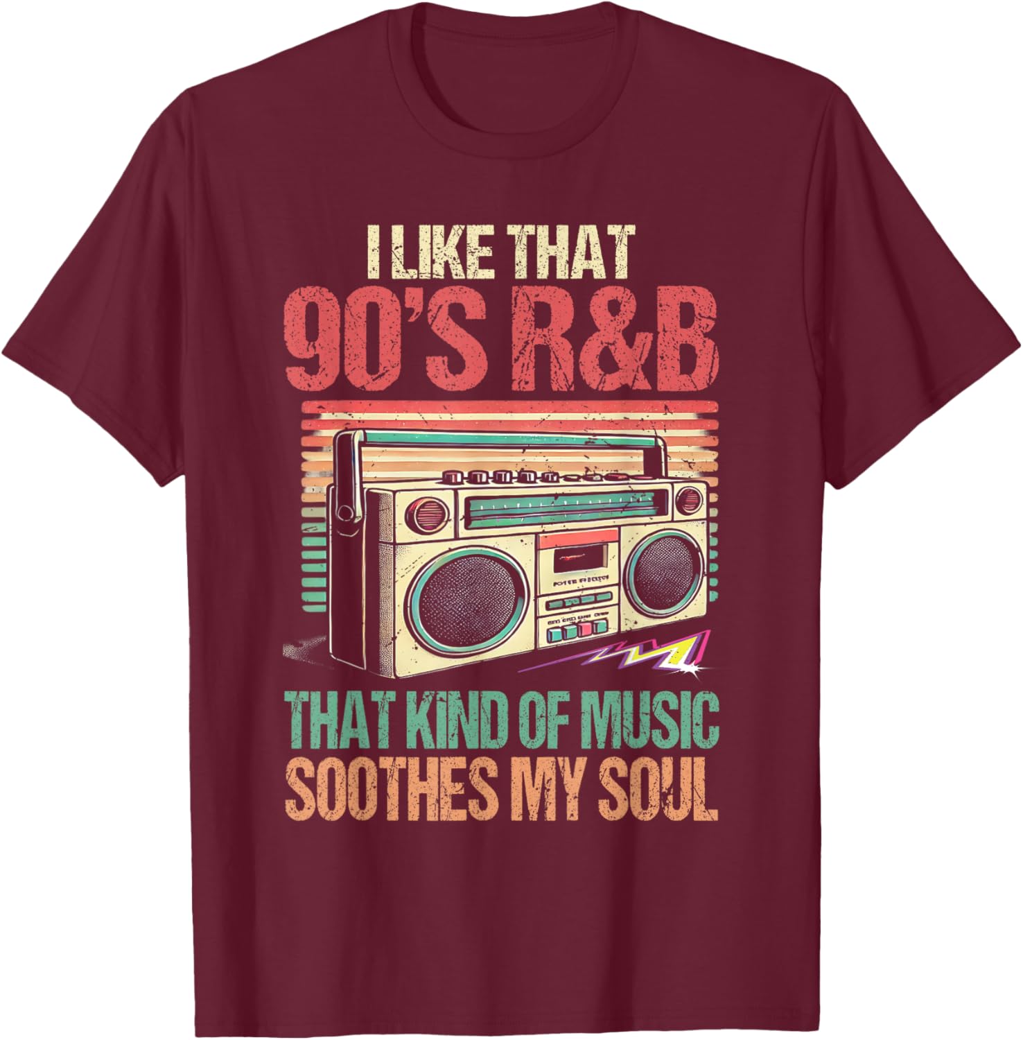 R&B Artist girls Vintage 90 s r and b graphic T-Shirt - T-Shirt | Maroon