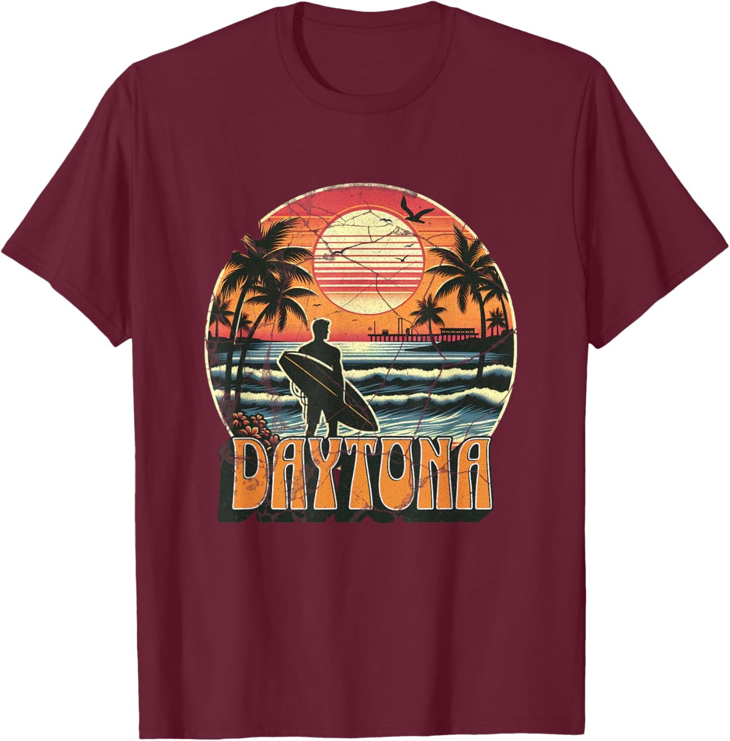 Daytona Beach T-Shirt - T-Shirt | Maroon