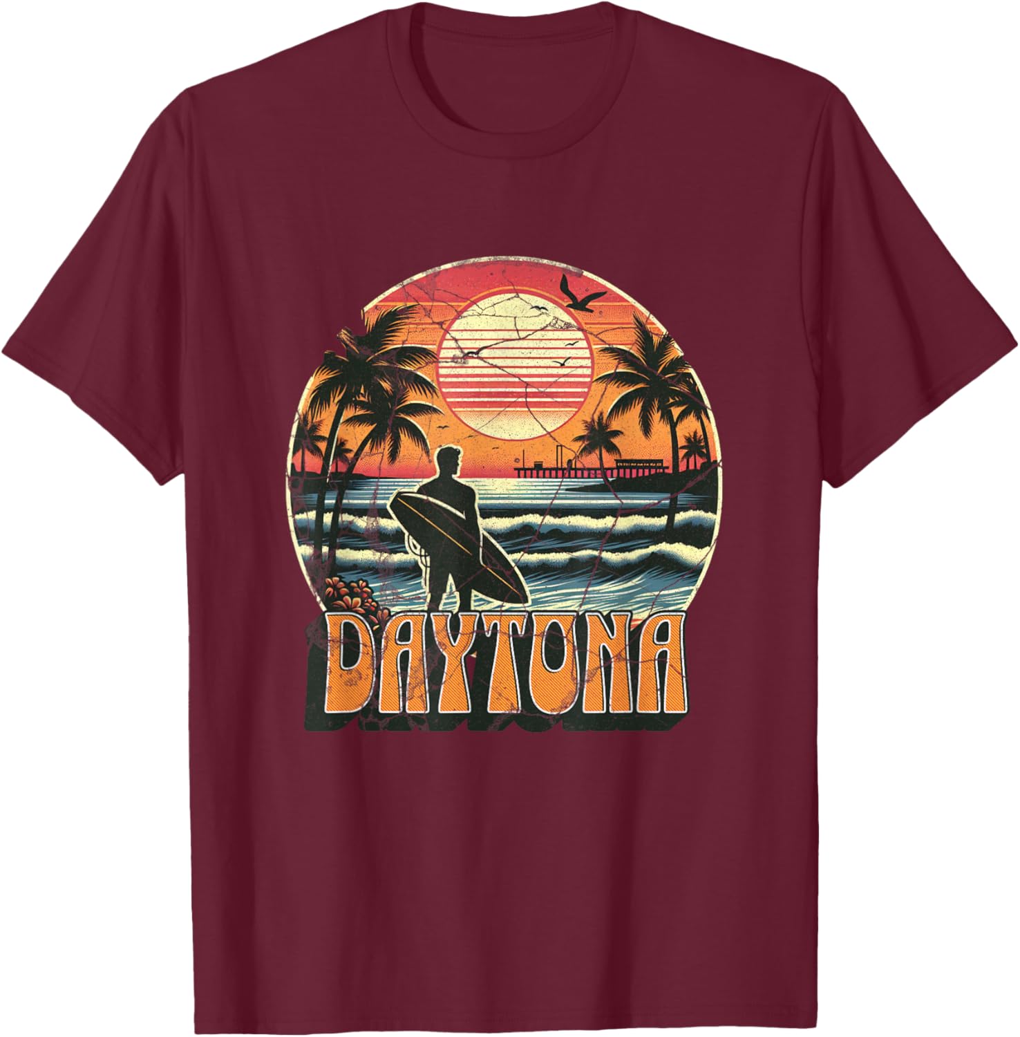 Daytona Beach T-Shirt - T-Shirt | Maroon