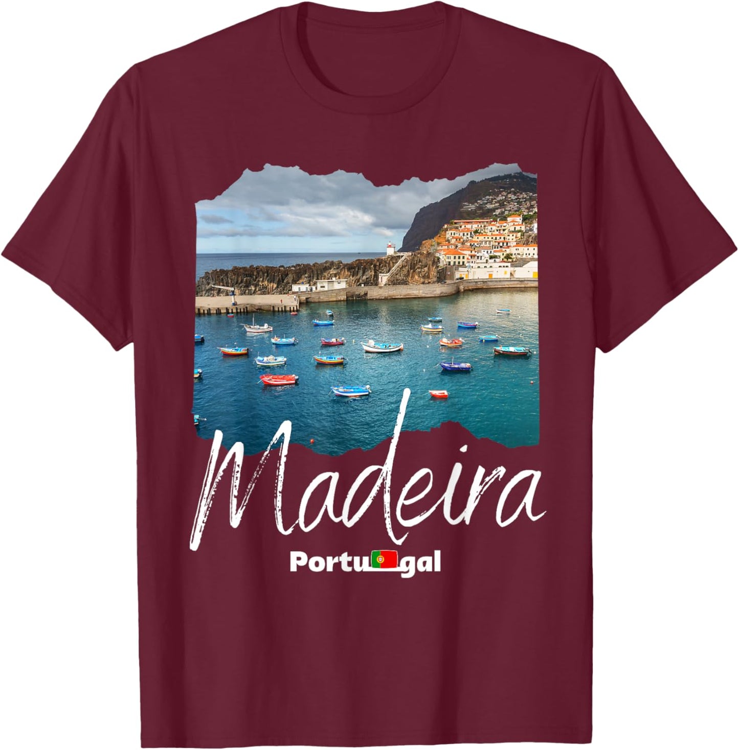 Madeira Souvenir Madeira Portugal T-Shirt - T-Shirt | Maroon