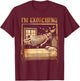 Halloween Fitness Horror Ghost I'm Exorcising Funny Gym T-Shirt - T-Shirt | Maroon