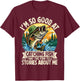 Funny Fishing Shirt Women Fisherman Bass Graphic T-Shirt - T-Shirt | Maroon