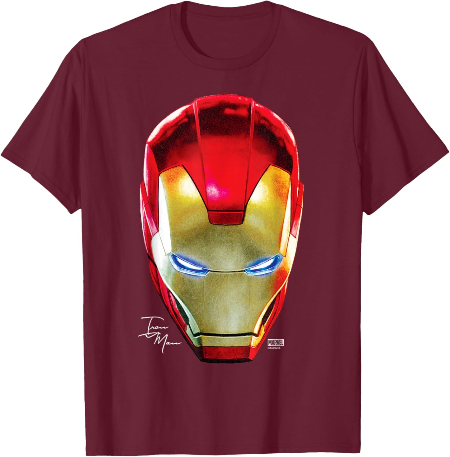 Iron Man - Portrait T-Shirt - T-Shirt | Maroon