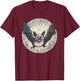 Funny Nocturnal Vampire Bat Sketch Moon Light Mammal Animal T-Shirt - T-Shirt | Maroon