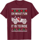 Oh What Fun - 4x4 Off-road SUV Ugly Christmas Sweater T-Shirt - T-Shirt | Maroon