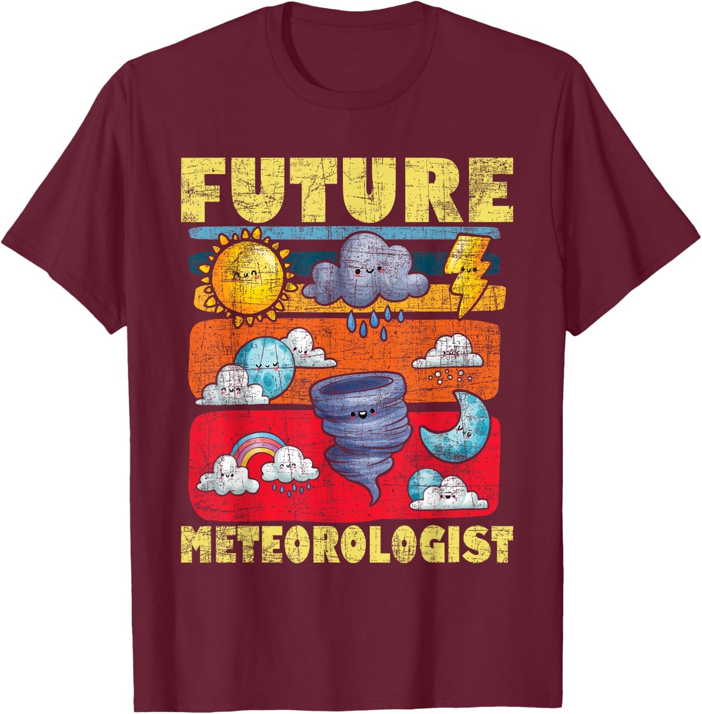 Future Meteorologist - Meteorology Forecasting Weather T-Shirt - T-Shirt | Maroon