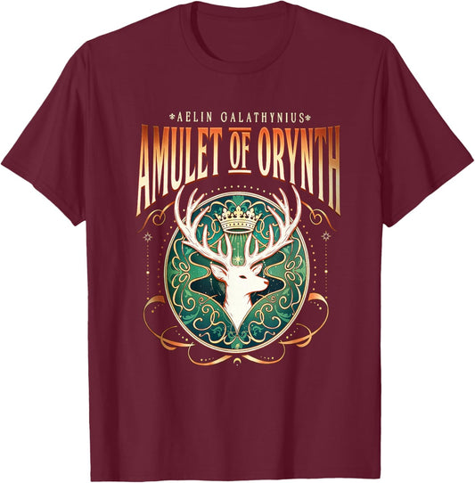 Aelin Galathynus Amulet Of Orynth T-Shirt - T-Shirt | Maroon
