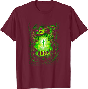 Ghostbusters Dan Mumford Marshmallow Man Movie Poster T-Shirt - T-Shirt | Maroon