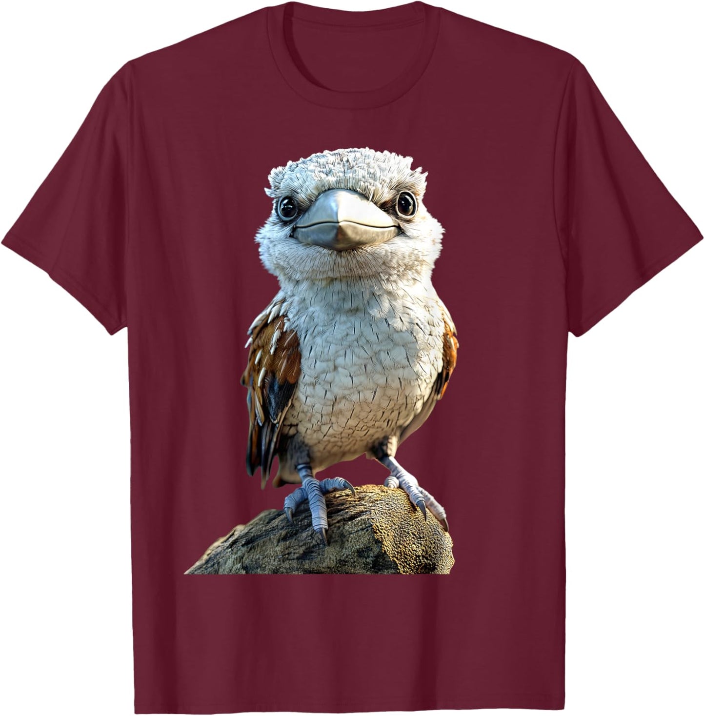 Kookaburra Bird Australien Birds Cute Laughing Kookaburra T-Shirt - T-Shirt | Maroon