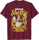 Shetland Sheepdog Dog Sheltie Sunflowers - Proud Sheltie Mom T-Shirt - T-Shirt | Maroon