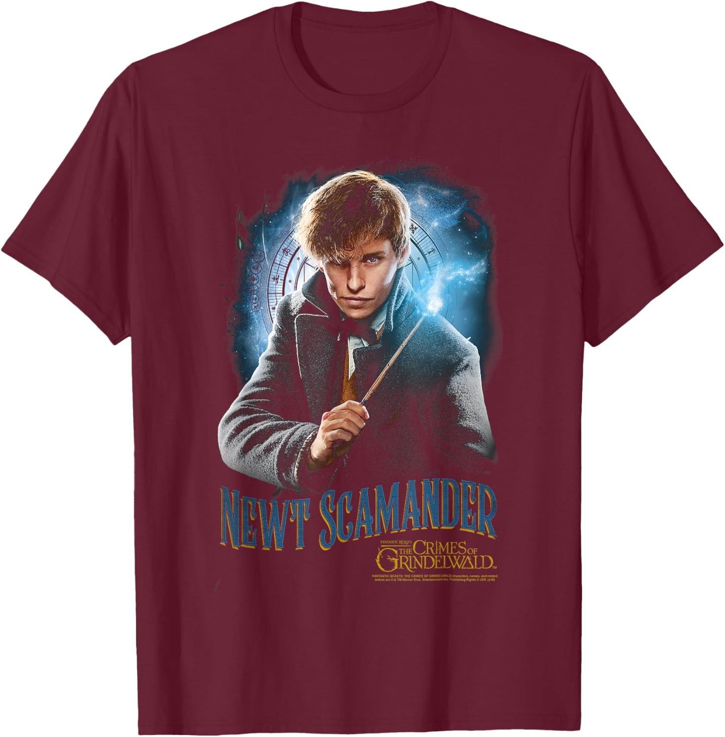 Fantastic Beasts 2 Scamander Monogram T-Shirt - T-Shirt | Maroon