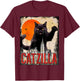 Catzilla Cat Art Funny Cat Gifts T-Shirt - T-Shirt | Maroon