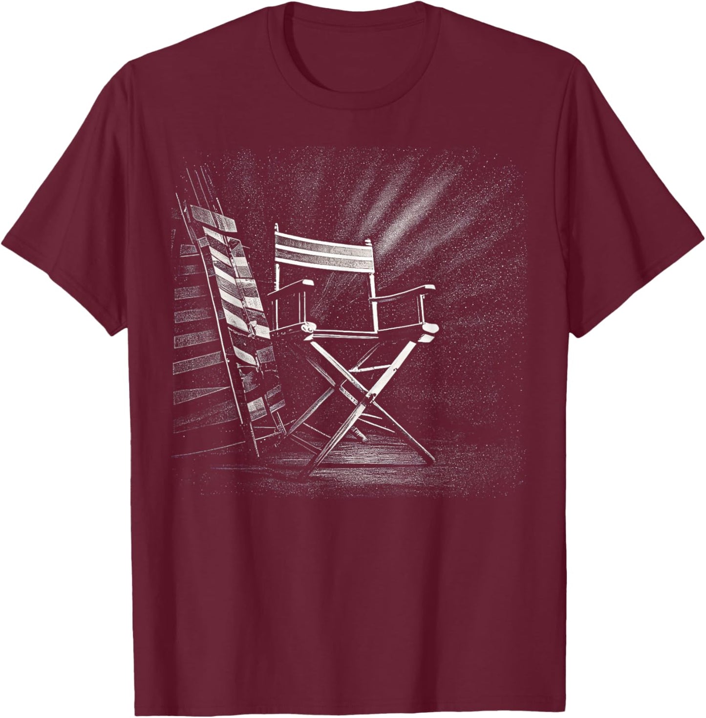 Filmmaker Camera Action Movie Director Movie Clapper Board T-Shirt - T-Shirt | Maroon