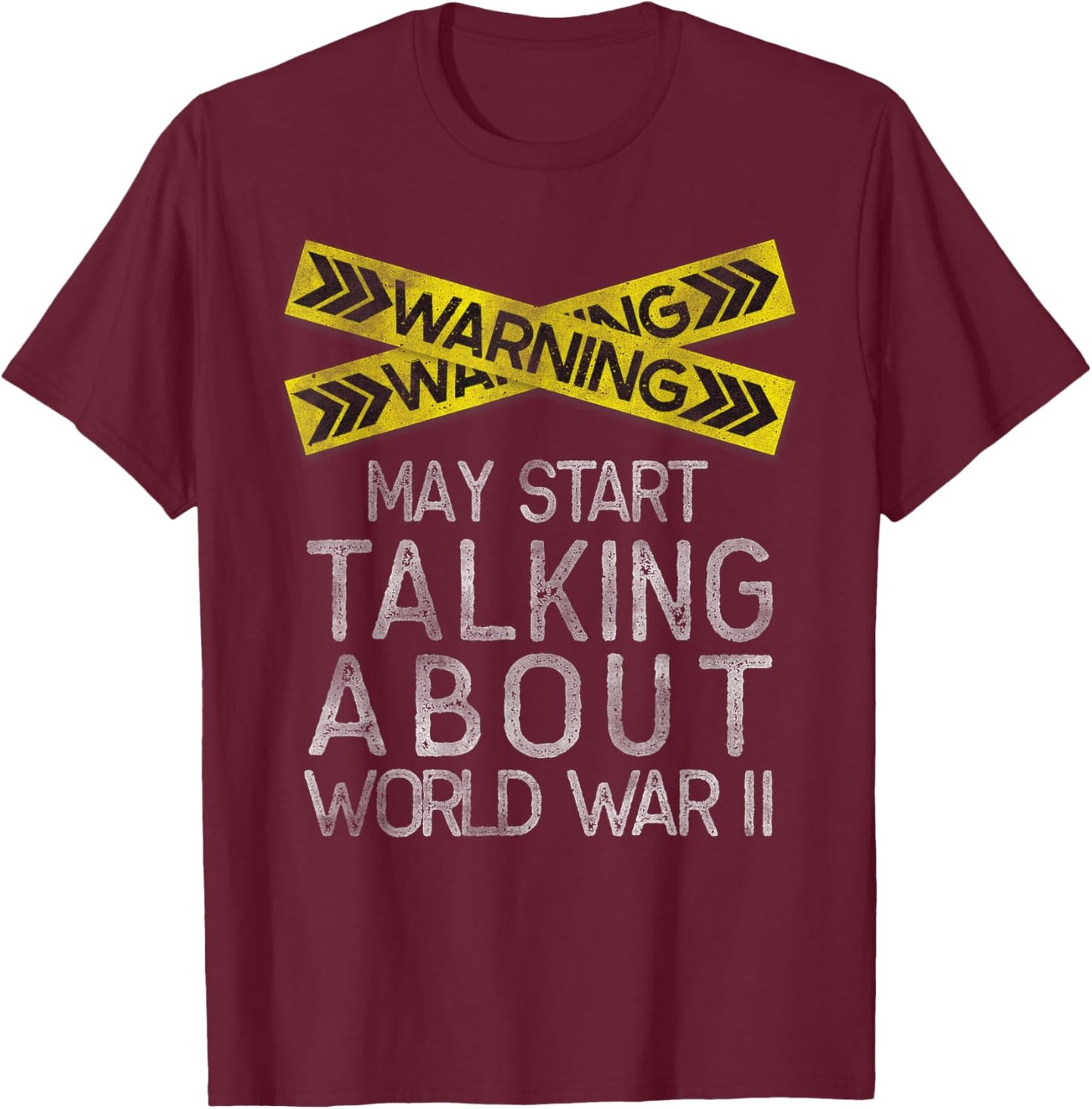 History Lover, World War 2, American History Student T-Shirt - T-Shirt | Maroon