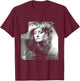 Singer Bonnie Tyler Floral Headdress By Simon Fowler T-Shirt - T-Shirt | Maroon