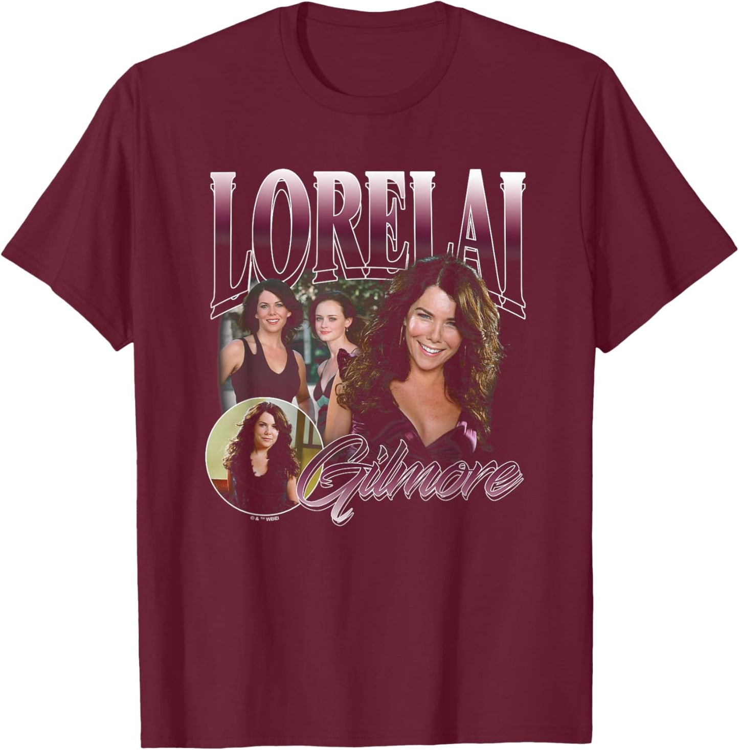 Gilmore Girls Lorelai Bootleg T-Shirt - T-Shirt | Maroon
