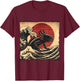 Retro Vintage Axolotl Kaiju Monster Japan Art Anime Lover T-Shirt - T-Shirt | Maroon