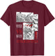 Attack on Titan Eren Yeager vs Reiner Braun Manga Fight Logo T-Shirt - T-Shirt | Maroon