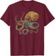 Octopus Shirt / Melodic T-Shirt - T-Shirt | Maroon
