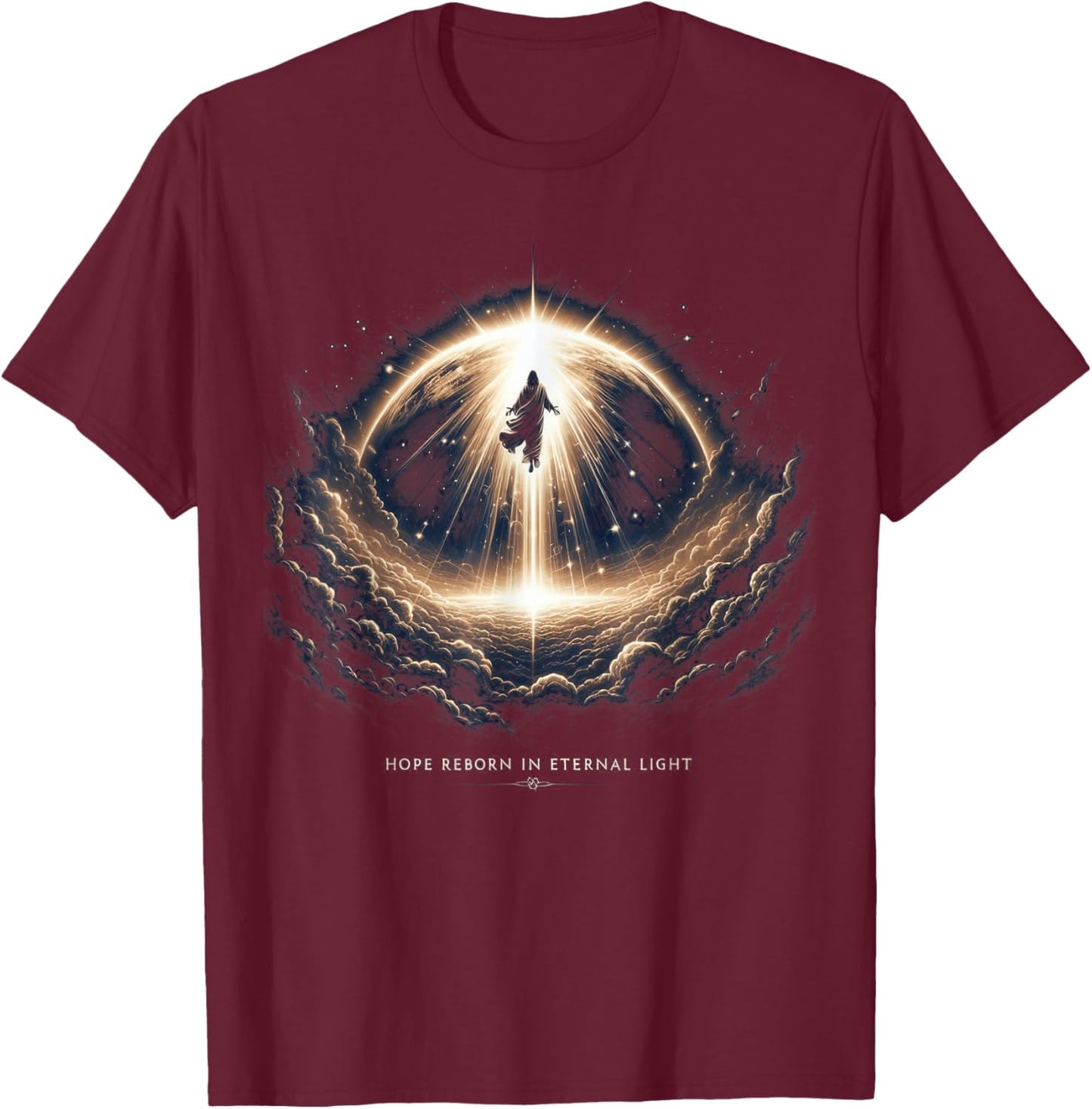 Christians Religion Believers Man Women Kids Jesus Christ Resurrection - Easter Day Christian Faith T-Shirt - T-Shirt | Maroon