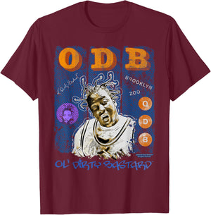 ODB Ol Dirty Ba--ard Mural Retro Brooklyn Zoo Hip Hop 90s T-Shirt - T-Shirt | Maroon