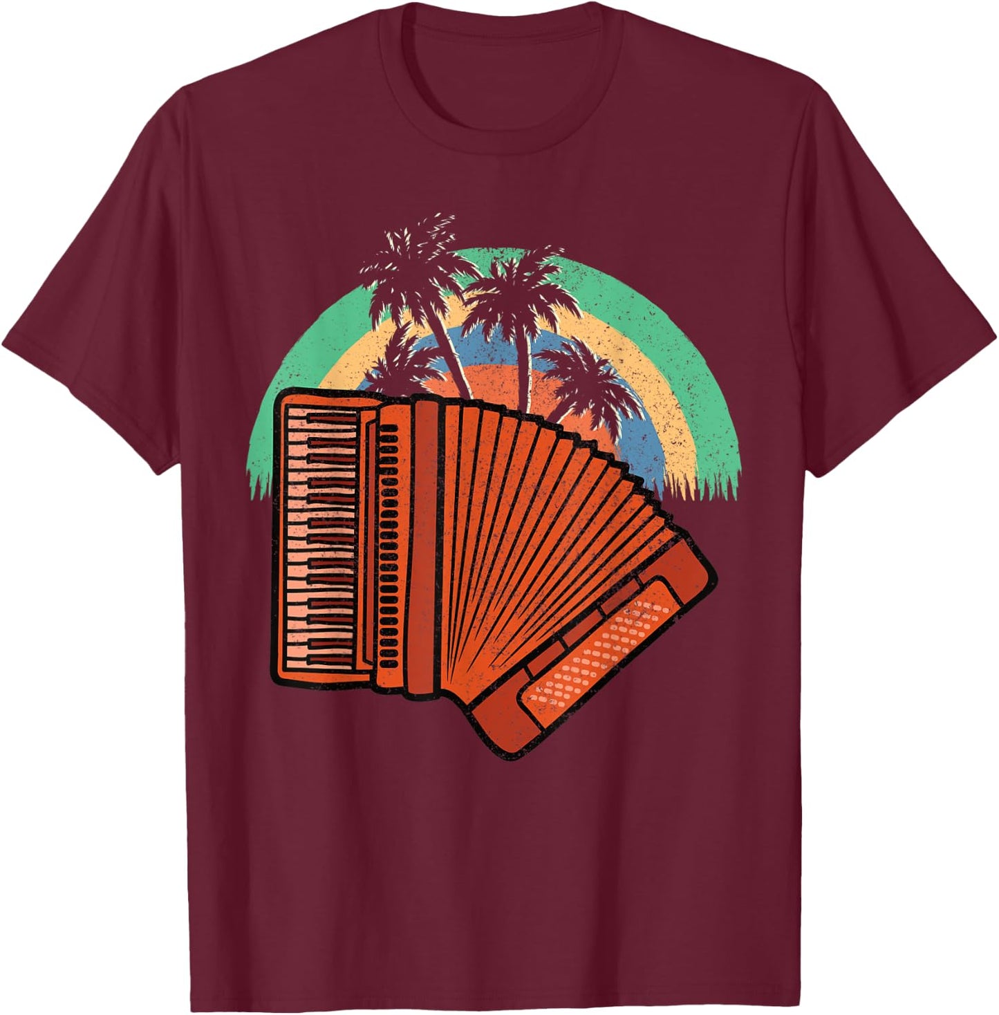 Accordionists Accordionist Accordion T-Shirt - T-Shirt | Maroon