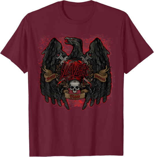 Slayer – Eagle Legacy T-Shirt - T-Shirt | Maroon