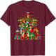 Dragon Christmas Tree Funny Dragon Xmas T-Shirt - T-Shirt | Maroon