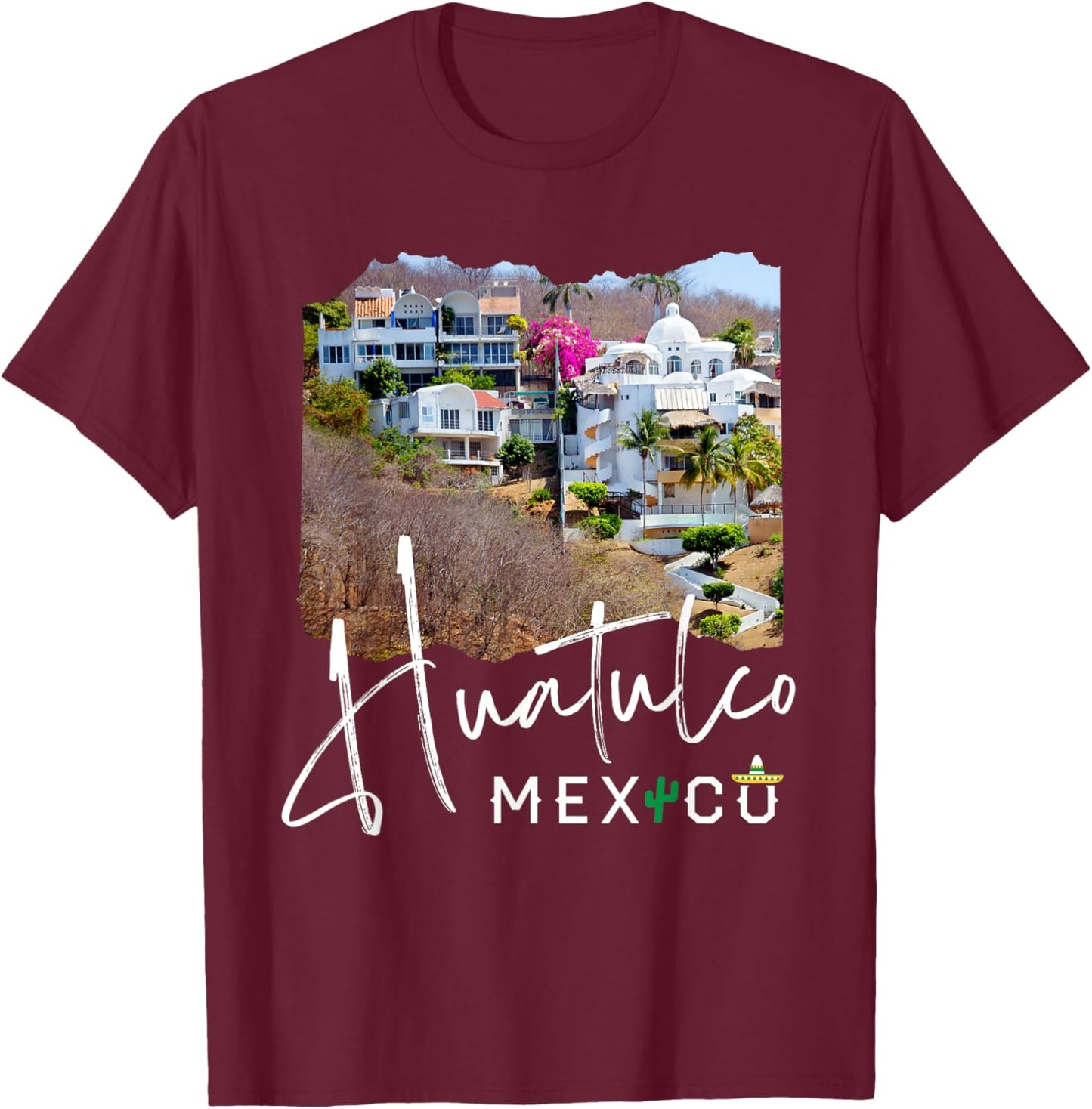 Huatulco Mexico Souvenir / Huatulco T-Shirt - T-Shirt | Maroon