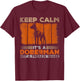 Keep Calm Its A Doberman Not A Freakin Shark Dog T-Shirt - T-Shirt | Maroon