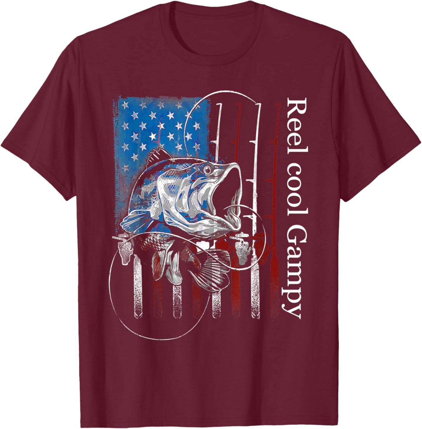 Reel cool Reel cool Gampy T-Shirt - T-Shirt | Maroon