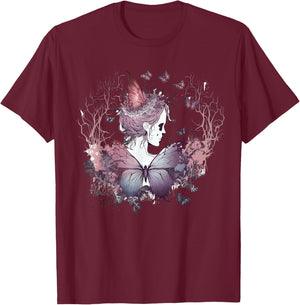Goth Fairycore Aesthetic gothic fairy Aesthetic T-Shirt - T-Shirt | Maroon