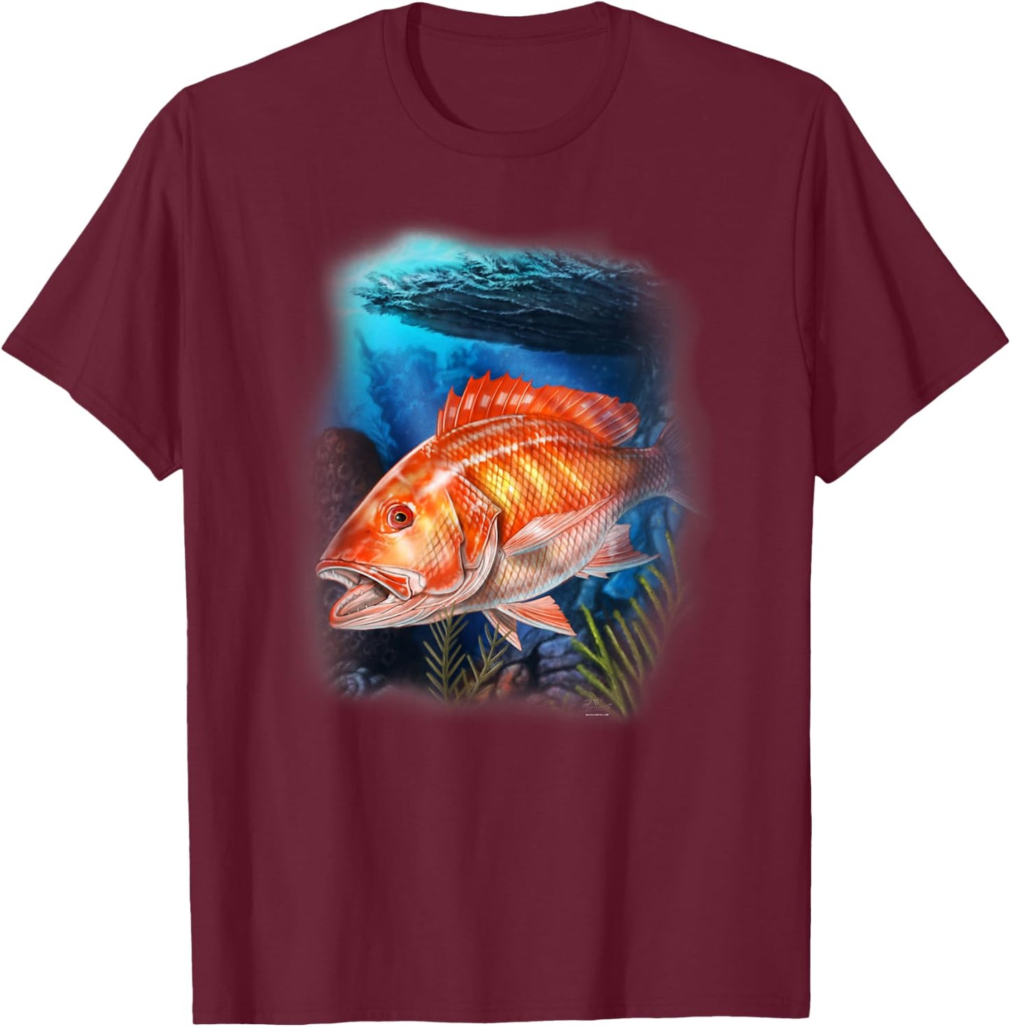 Florida Red Snapper T-Shirt - T-Shirt | Maroon