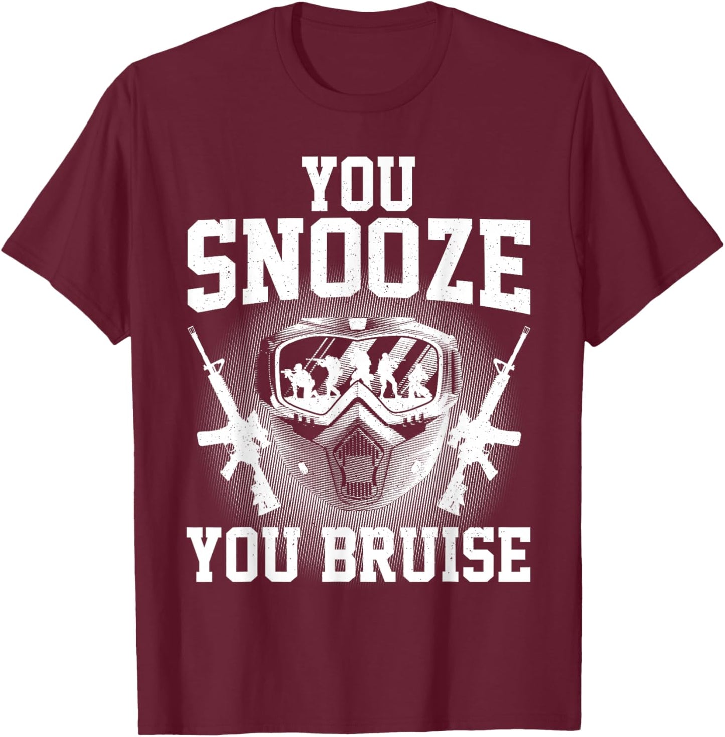 Funny Airsoft Art Women Airsoft Player Airsoft Gear T-Shirt - T-Shirt | Maroon