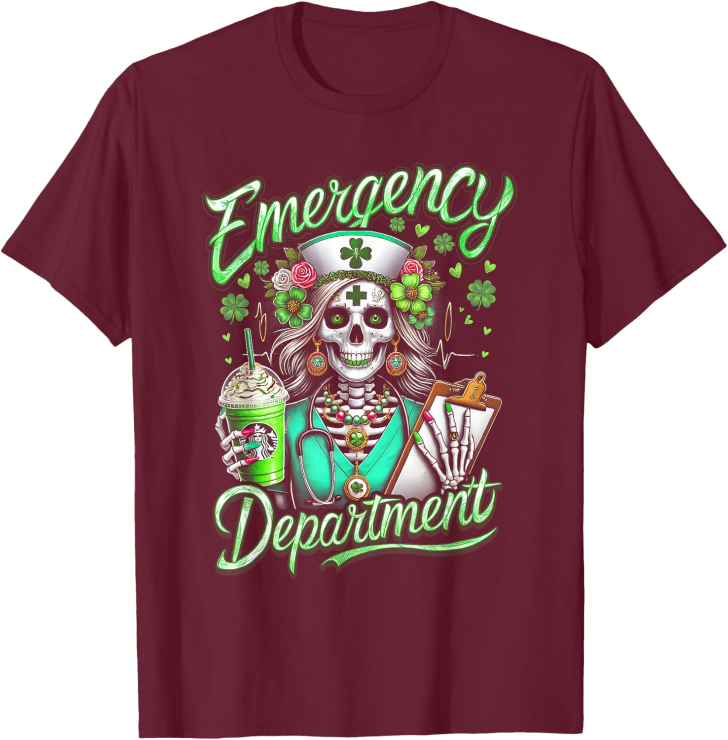 St Patricks Day T-Shirt - T-Shirt | Maroon