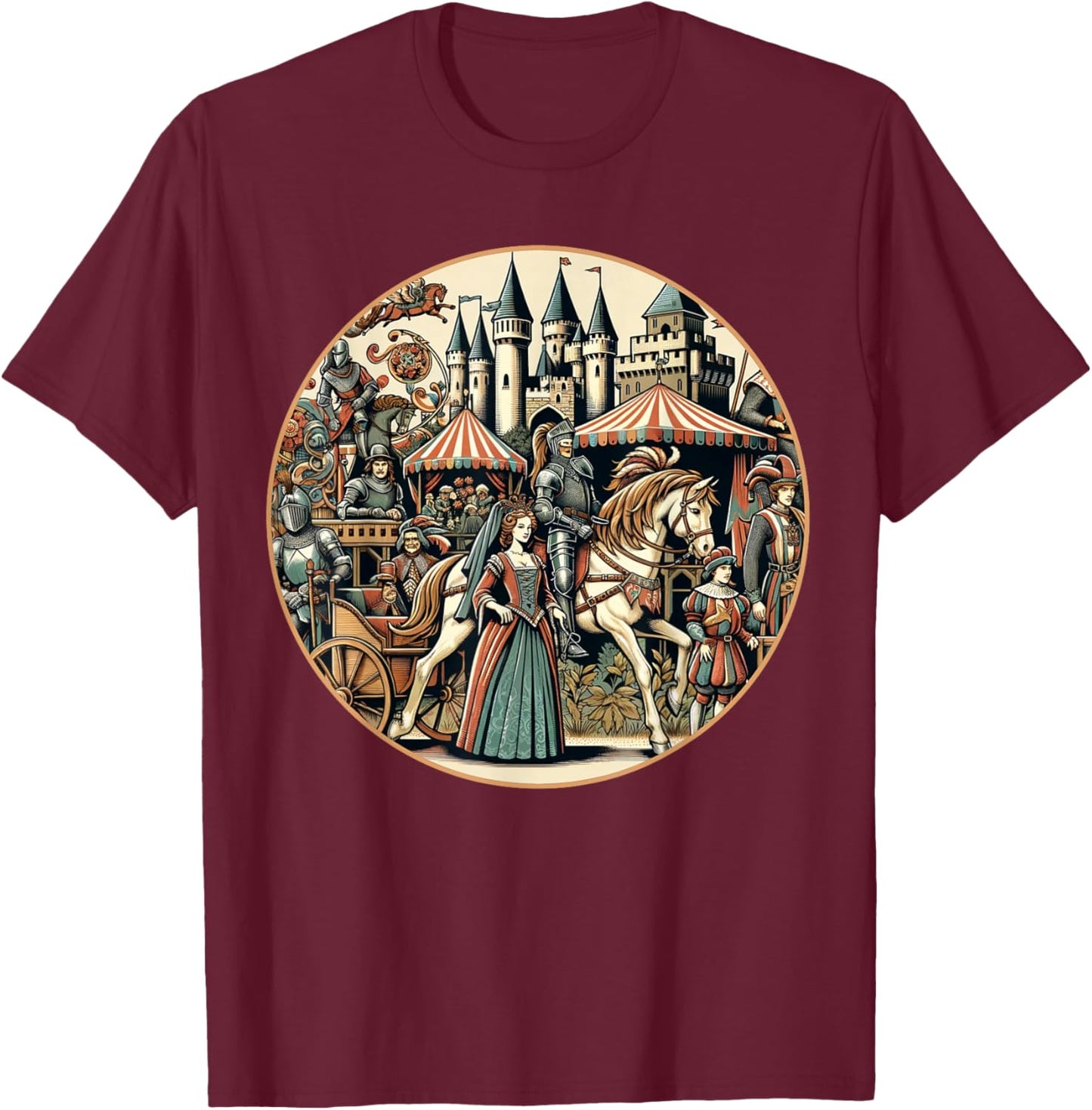 Renaissance Fair T-Shirt - T-Shirt | Maroon