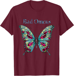 Bad Omens Moth T-Shirt - T-Shirt | Maroon