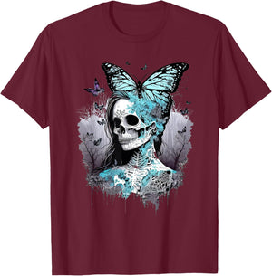 Goth Fairycore Aesthetic gothic fairy Aesthetic T-Shirt - T-Shirt | Maroon