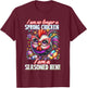 Crazy Chicken Lady Not a Spring Chicken Easter Seasoned Hen , Small T-Shirt - T-Shirt | Maroon